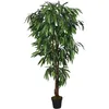 Image de vidaXL Manguier artificiel 600 feuilles 150 cm vert
