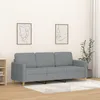 Image de vidaXL CanapÃ© Ã  3 places Gris clair 180 cm Tissu