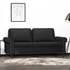 Image de vidaXL CanapÃ© Ã  2 places Noir 140 cm Similicuir