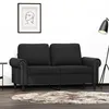 Image de vidaXL CanapÃ© Ã  2 places Noir 120 cm Velours