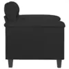 Image de Fauteuils VidaXL  Canapé 3 places  Similicuir Noir 60 cm P31600245