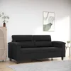 Image de vidaXL CanapÃ© Ã  2 places Noir 140 cm Similicuir