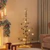 Image de vidaXL Arbre de No?l en mÂ¿Â¿tal avec base en bois noir 150 cm