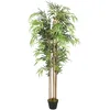 Image de vidaXL Bambou artificiel 1095 feuilles 150 cm vert