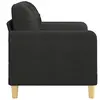 Image de Canapés convertibles VidaXL  Canapé 2 places  Tissu Noir 120 cm P31600809