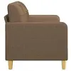 Image de Canapés 2 places VidaXL  Canapé 2 places  Marron 140 cm Tissu P31600223