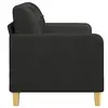 Image de Canapés convertibles VidaXL  Canapé 3 places  Tissu Noir 140 cm P31600216