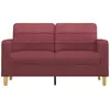 Image de Canapés 2 places VidaXL  Canapé 3 places  Rouge bordeaux 140 cm Tissu P31600649