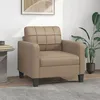Image de Vidaxl Fauteuil Cappuccino 60 Cm Similicuir
