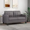 Image de vidaXL CanapÃ© Ã  2 places Gris 140 cm Similicuir