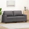 Image de vidaXL CanapÃ© Ã  2 places Gris 140 cm Similicuir