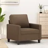 Image de vidaXL Fauteuil Marron 60 cm Tissu