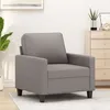 Image de vidaXL Fauteuil Taupe 60 cm Tissu