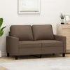 Image de vidaXL CanapÃ© Ã  2 places Marron 120 cm Tissu