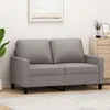 Image de vidaXL CanapÃ© Ã  2 places Taupe 120 cm Tissu
