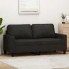 Image de vidaXL CanapÃ© Ã  2 places Noir 140 cm Tissu