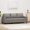 Image de vidaXL CanapÃ© Ã  3 places Taupe 180 cm Tissu