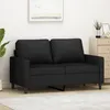 Image de vidaXL CanapÃ© Ã  2 places Noir 120 cm Velours