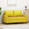 Image de vidaXL CanapÃ© Ã  2 places Jaune 120 cm Velours