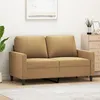 Image de vidaXL CanapÃ© Ã  2 places Marron 120 cm Velours