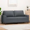 Image de vidaXL CanapÃ© Ã  2 places Gris foncÃ© 140 cm Velours