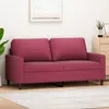 Image de vidaXL CanapÃ© Ã  2 places Rouge bordeaux 140 cm Velours