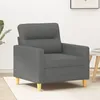 Image de vidaXL Fauteuil Gris foncÃ© 60 cm Tissu