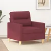 Image de vidaXL Fauteuil Rouge bordeaux 60 cm Tissu
