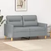 Image de vidaXL CanapÃ© Ã  2 places Gris clair 120 cm Tissu