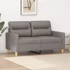 Image de vidaXL CanapÃ© Ã  2 places Taupe 120 cm Tissu
