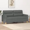 Image de vidaXL CanapÃ© Ã  2 places Gris foncÃ© 140 cm Tissu