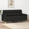 Image de vidaXL CanapÃ© Ã  2 places Noir 140 cm Tissu