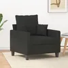 Image de vidaXL Fauteuil Noir 60 cm Tissu