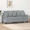 Image de Vidaxl CanapÃ© Ã 2 Places Gris Clair 140 Cm Tissu