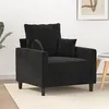 Image de vidaXL Fauteuil Noir 60 cm Velours