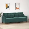 Image de vidaXL CanapÃ© Ã  3 places Vert foncÃ© 180 cm Velours
