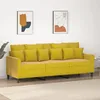 Image de vidaXL CanapÃ© Ã  3 places Jaune 180 cm Velours