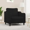 Image de vidaXL Fauteuil Noir 60 cm Tissu
