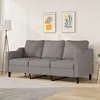 Image de vidaXL CanapÃ© Ã  3 places Taupe 180 cm Tissu