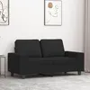 Image de vidaXL CanapÃ© Ã  2 places Noir 120 cm Tissu
