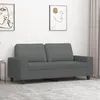 Image de vidaXL CanapÃ© Ã  2 places Gris foncÃ© 140 cm Tissu