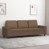 Image de vidaXL CanapÃ© Ã  3 places Marron 180 cm Tissu