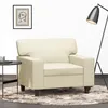 Image de vidaXL Fauteuil CrÃ¨me 60 cm Similicuir
