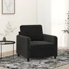 Image de vidaXL Fauteuil Noir 60 cm Velours