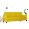 Image de Canapés 3 places VidaXL  Canapé 3 places  Velours Jaune 180 cm P31600817