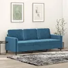 Image de vidaXL CanapÃ© Ã  3 places Bleu 180 cm Velours