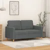 Image de vidaXL CanapÃ© Ã  2 places Gris foncÃ© 120 cm Tissu