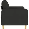 Image de vidaXL CanapÃ© Ã  2 places Noir 140 cm Tissu