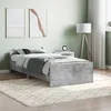 Image de vidaXL Cadre de lit sans matelas gris bÃ©ton 90x190 cm