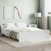 Image de vidaXL Cadre de lit avec tÃªte de lit et pied de lit blanc 160x200 cm